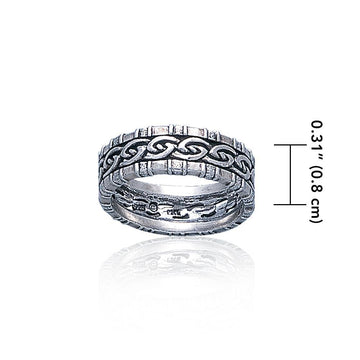 A Celtic symbol with no beginning and end ~ Knotwork Ring TR3416 - Jewelry